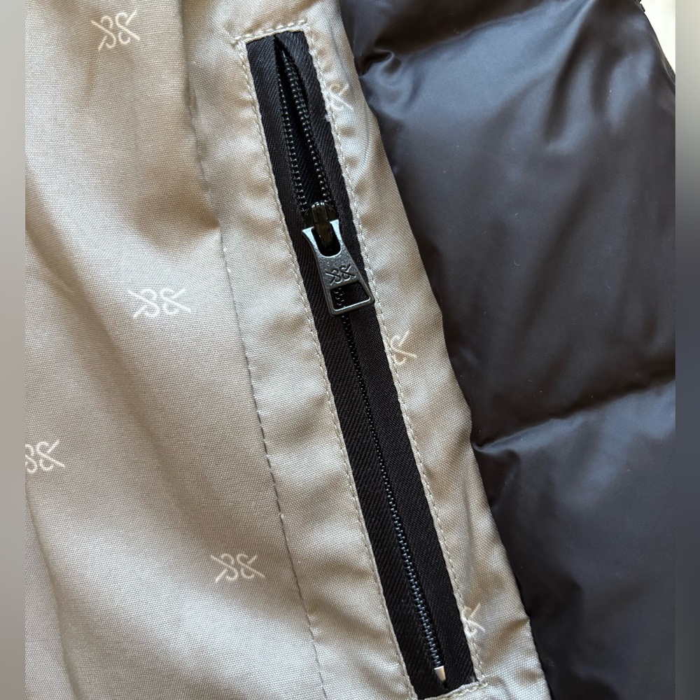 Soia & Kyo Black Puffer Coat with Fur Trim - Picture 3 of 11